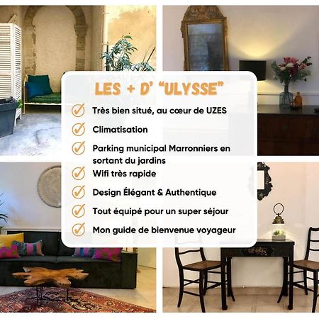 Ulysse, Appartement Spacieux Au Centre Historique D'Uzes En Rez-De-Chaussee Avec Exterieur, Proche Parking Des Marroniers Luaran gambar